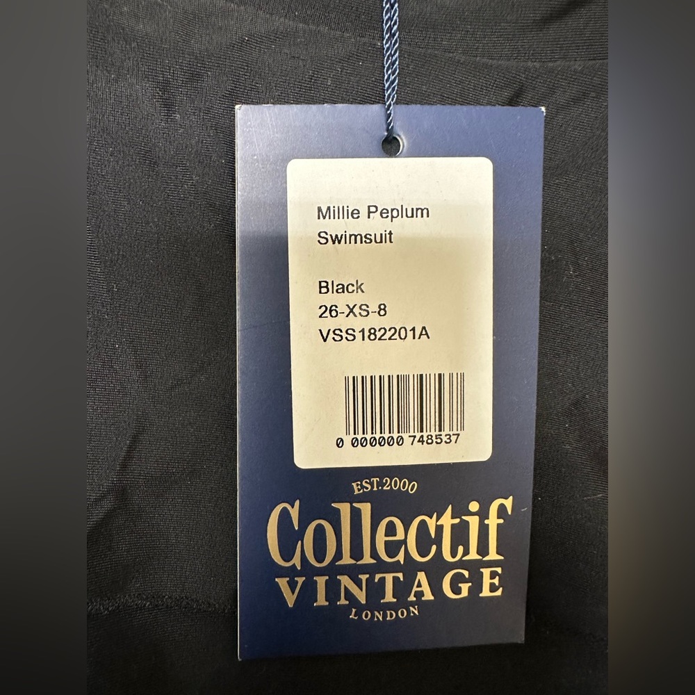NWT✔️
MILLIE COLLECTIF VINTAGE PEPLUM WOMENS SWIMSUIT Sz; XS - Picture 8 of 9